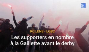 Lens - Lille : grosse ambiance avant l'entraînement du RC Lens à la Gaillette