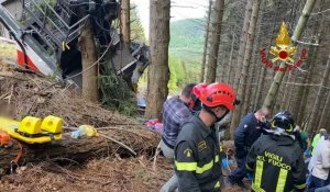 Italie: 13 morts dans la chute d'un téléphérique au bord du lac Majeur