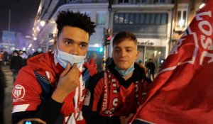 Réactions des supporters dimanche soir à Lille après la victoire du LOSC