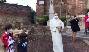 Roucourt : bénédiction des animaux et procession pour Saint Druon