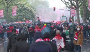 Lille: les supporters du Losc attendent leurs champions