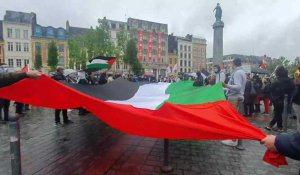 Lille : 800 personnes au départ de la Grand-Place en soutien à la Palestine