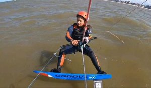JO-2024: sur son kitefoil, Anaïs-Mai Desjardins rêve de médaille
