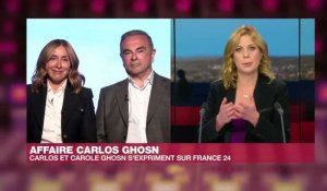 Pour Carole et Carlos Ghosn, l'ex-PDG a été "sacrifié sur l'autel des relations France-Japon"