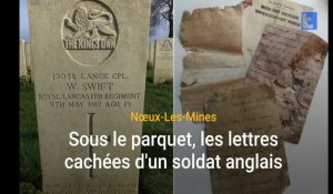 Noeux-les-Mines : sous le parquet, les lettres cachées d'un soldat anglais