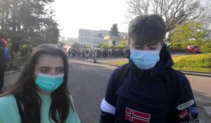 Bar-sur-Aube : les lycéens manifestent devant Gaston-Bachelard pour réclamer un Bac 2021 en contrôle continu