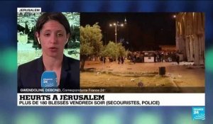 Heurts à Jérusalem : au moins 180 blessés dans la vieille ville