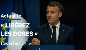 Emmanuel Macron demande aux Etats-Unis de « mettre fin » à l’interdiction d’exporter des vaccins