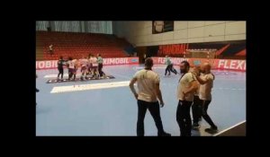 La joie des joueuses du Nantes Atlantique Handball qui viennent de remporter la ligue européenne