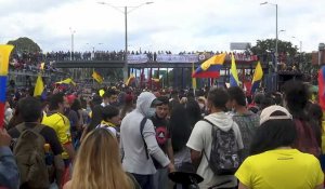 Manifestation contre le gouvernement Duque à Bogota