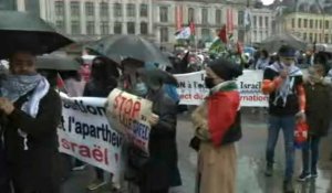 A Lille, manifestation dans le calme en soutien aux Palestiniens