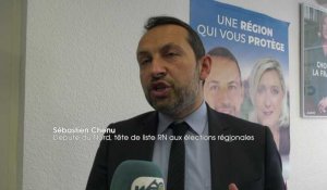 Elections Régionales : Sébastien Chenu prône une "région qui vous protège"