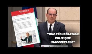 Castex tance Le Pen pour son soutien aux ex-généraux dans "Valeurs Actuelles"