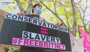 Los Angeles : manifestations de fans en soutien à Britney Spears