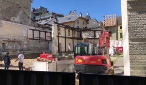 Aix-les-Bains : un immeuble menace de s'effondrer rue de la Chaudanne