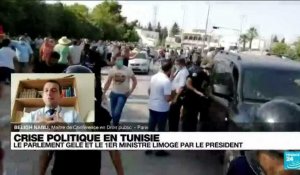 Crise en Tunisie: armée déployée et affrontements devant le Parlement après sa suspension