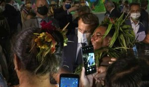 Macron aux Marquises: "je me battrai pour classer l'archipel à l'Unesco"