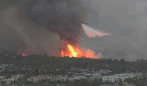 Grèce: feu de forêt près d'Athènes, le Premier ministre sur les lieux