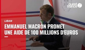 VIDÉO. Liban : Emmanuel Macron promet une aide de 100 millions d’euros pour la population