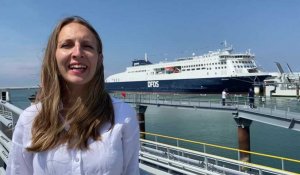 Inauguration à Calais du plus grand ferry à opérer en Manche : le Côte d'Opale