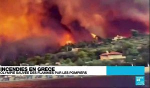 Incendie en Grèce : Olympie sauvée des flammes par les pompiers