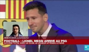 Football : l'arrivée de Lionel Messi au PSG "est un gros coup d'éclat inattendu"
