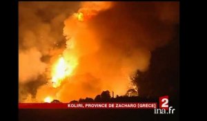 Incendies dans le Péloponnèse et sur l'île d'Eubée
