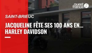 Jacqueline fête ses 100 ans en… Harley Davidson