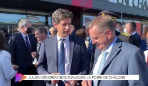 Julien Denormandie inaugure la Foire de Châlons