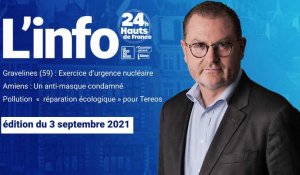 Le JT  des Hauts-de-France du 3 septembre 2021