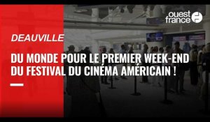 VIDEO. Festival de Deauville. Longue file d'attente pour accéder au site des projections de films