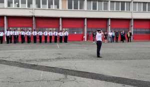 Arras : passation de commandement chez les pompiers