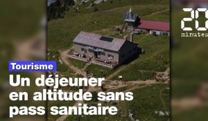 Coronavirus : Dans les montagnes de Haute-Savoie, on déjeune en terrasse sans pass sanitaire