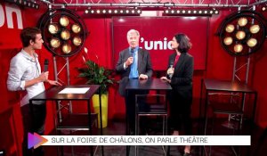 Valérie Bochenek et Jean-Louis Debré parlent théâtre sur la Foire de Châlons
