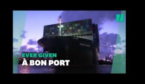 L'Ever Given, échoué en mars dans le canal de Suez, est arrivé à Rotterdam