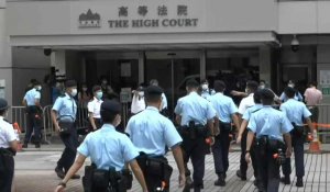 Police devant un tribunal de Hong Kong pour la première peine sous la loi sécurité nationale