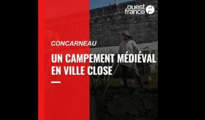 VIDEO. Un affrontement entre deux soldats du Moyen-Âge en Ville close à Concarneau