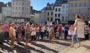 Boulogne : environ 400 manifestants contre l’obligation du pass sanitaire