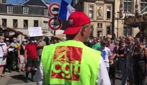Compiègne: manifestation anti pass sanitaire