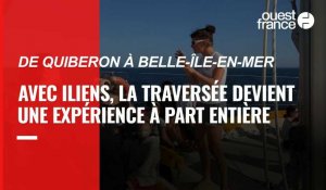 VIDEO. Avec Iliens, la traversée Quiberon - Belle-Île devient une expérience à part entière en catamaran
