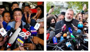 "La nécessité de respecter les journalistes" : réactions des deux prix Nobel de la paix