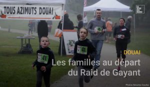 Les familles au départ du Raid de Gayant