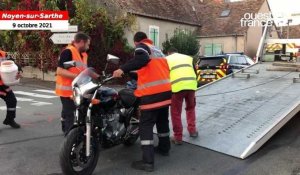 Noyen-sur-Sarthe. Un blessé grave dans un choc moto voiture