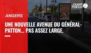 VIDÉO. À Angers, la nouvelle route avenue Patton n'est pas assez large, elle doit être démolie