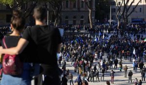 Covid-19 : En Italie, moins de manifestants contre le "Green Pass"