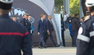 Marseille : arrivée d'Emmanuel Macron au Congrès national des pompiers