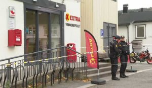 La police sur les lieux de l'attaque à l'arc et aux flèches en Norvège