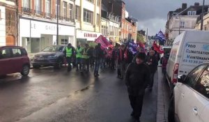 Manifestation sociale à Saint-Quentin