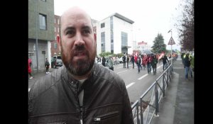 Manifestation syndicale à Maubeuge: Guillaume Rosey, CGT du CH Maubeuge, est inquiet pour la santé des maubeugeois