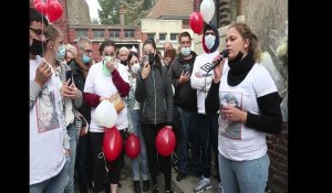 Marche blanche à Denain: l'hommage de Tatiana à Jennifer